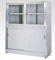 Tủ đựng hóa chất bằng thép không gỉ 1200 x 600 x 1750mm AS ONE 1-8254-04 12060